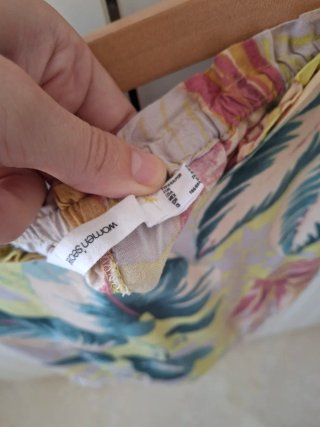 Falda pantalón estampado flores