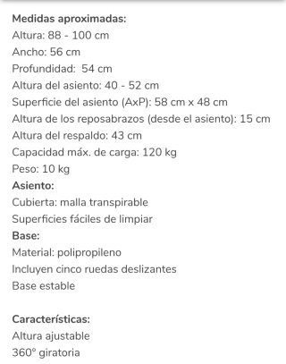 Silla de escritorio ergonómica rosa