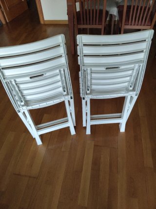 Sillas Plegables Blancas Plástico