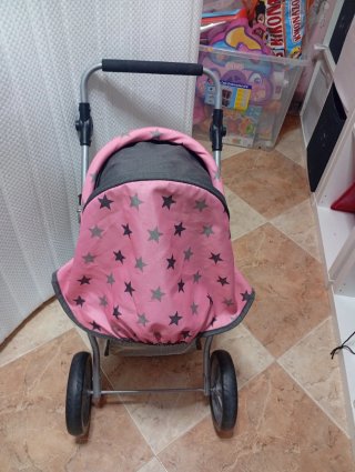 Carrito de bebé infantil rosa