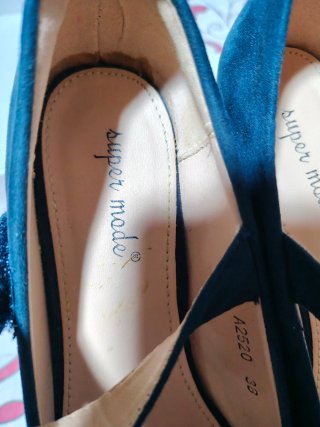 Zapatos Tipo "Mary Jane" Super Mode Azul Marino