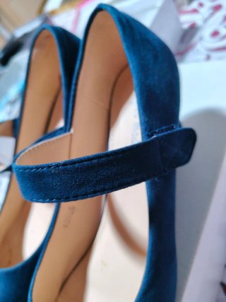 Zapatos Tipo "Mary Jane" Super Mode Azul Marino