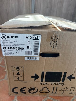 Microondas NEFF hlagd53n0 NUEVO