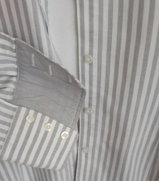 Camisa GANT Rayas Gris y Blanca