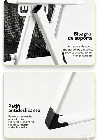 Silla plegable ergonómica,ideal para casa oficina