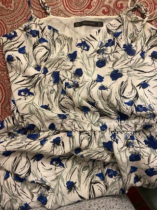 Vestido Zara flores tirantes S