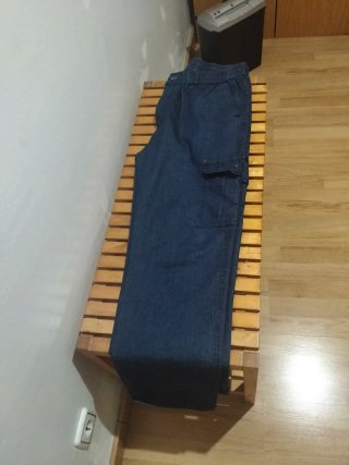 Pantalón de trabajo verano azul .