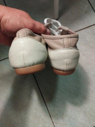Sneakers donna pelle beige, mis. 38