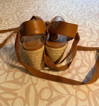 Alpargatas Zara Piel Marrón