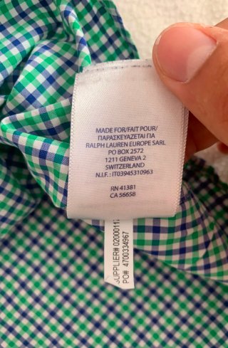 Camisa Ralph Lauren cuadros Talla XXL