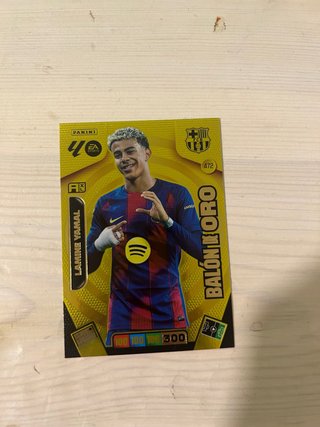 Cromo Lamine Yamal Balón de Oro Panini