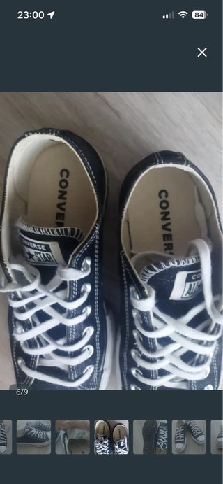 Converse All Star negras talla 38