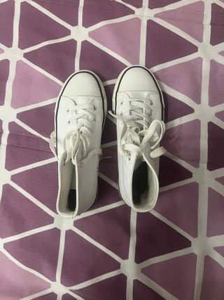Zapatillas botín blancas