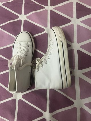 Zapatillas botín blancas