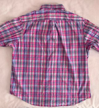 Camisa Ralph Lauren cuadros rosa Talla XXL