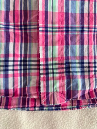 Camisa Ralph Lauren cuadros rosa Talla XXL