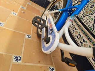 Bicicleta infantil azul pirata +5 años