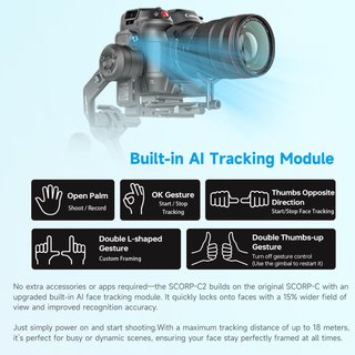 Gimbal SCORP-C2 para cámara