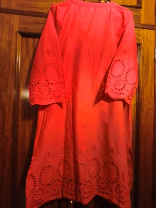 Vestido playero rojo verano