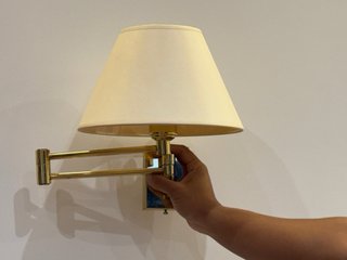 2 Apliques de pared brazo extensible para dormitor