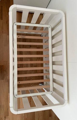 Minicuna para bebé blanca