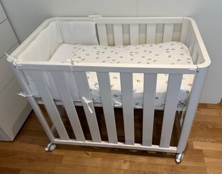 Minicuna para bebé blanca