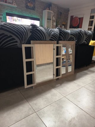 Espejo estilo ventana madera