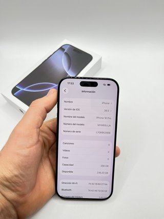 iPhone 16 Pro 256GB Negro