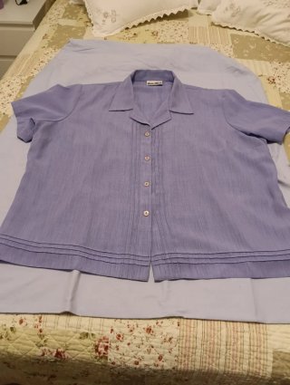 Blusa morada de manga corta