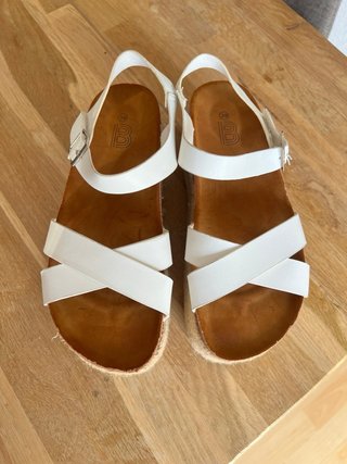 Sandalias blancas con plataforma - BOSANOVA