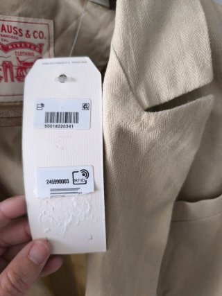 Blazer cruzado lino Levi's beige