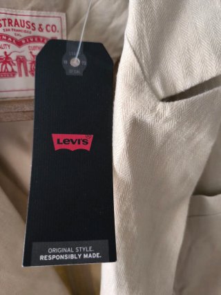 Blazer cruzado lino Levi's beige