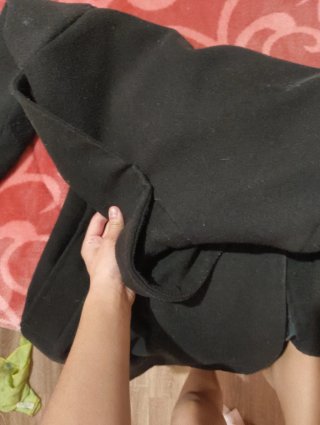 Gabardina niña negra