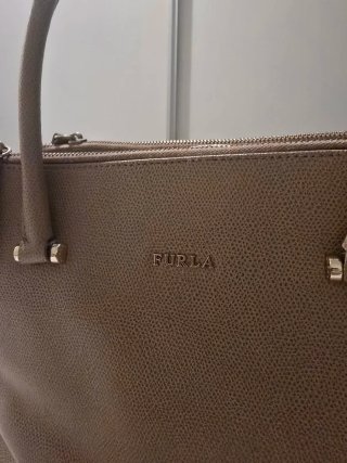 Bolso Furla Beige Piel