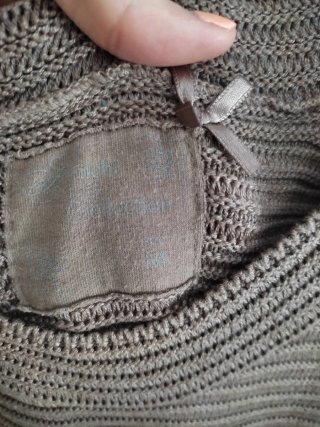 Vestido de punto marrón