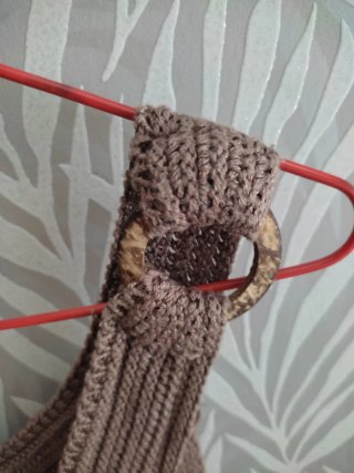 Vestido de punto marrón