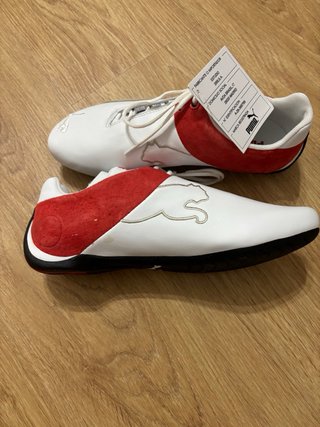 Zapatillas Puma Blancas y Rojas Sin Estrenar