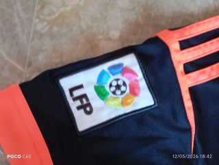 Maglietta calcio Adidas Real Madrid nera e arancione