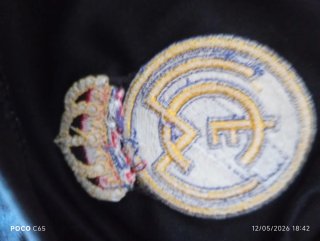 Maglietta calcio Adidas Real Madrid nera e arancione
