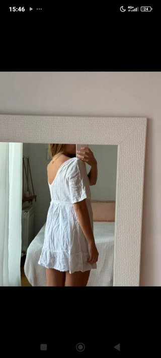 Vestido blanco Pull&Bear