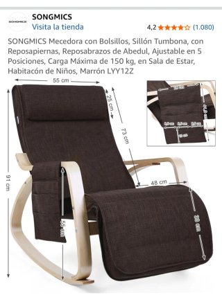 Sillón Mecedora Marrón