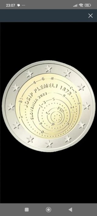 Moneta 2 Euro Slovenia Josip Plemelj 2023