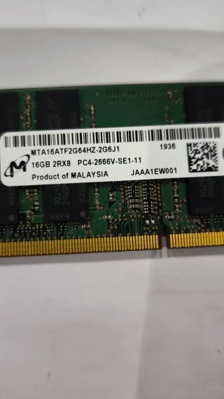 2x 16GB DDR4 SODIMM Samsung 2400/2666MHz