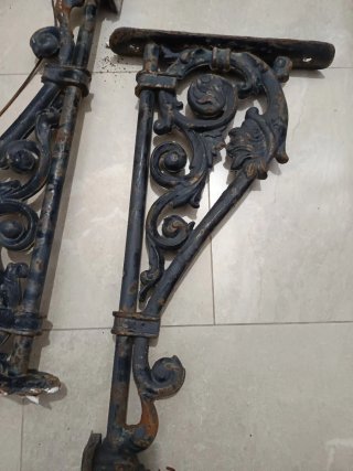 2 Brazos de Farol Hierro Forjado