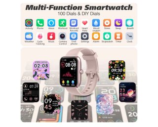 Reloj Inteligente IDW25 Rosa y Negro