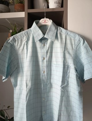 Camicia uomo Mauro Bassetti quadri mezza manica