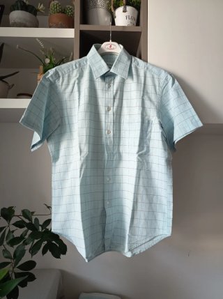 Camicia uomo Mauro Bassetti quadri mezza manica