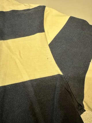 T-shirt Fred Perry a Righe Bianco e Blu Taglia S