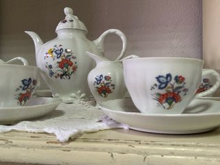 Juego de Café Porcelana Bidasoa Carlos IV