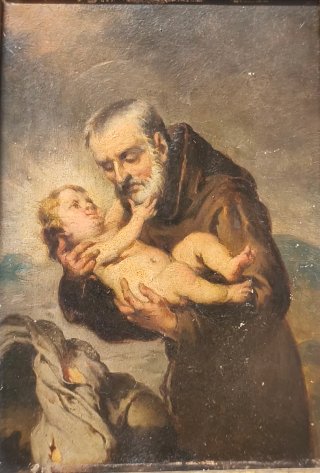 Pintura al óleo antigua